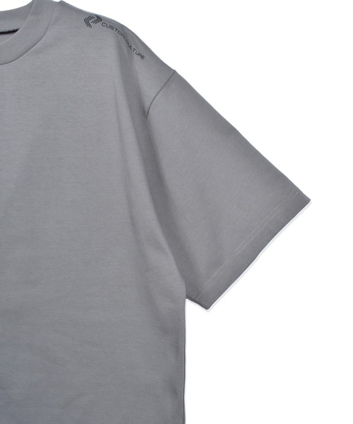 CUSTOM CULTURE(カスタムカルチャー)の「【Custom Culture】引き揃え天竺 クルーネック ショートスリーブTシャツ(Tシャツ/カットソー・メンズ・ホワイト/ブラック/チャコールグレー/ライトグレー・2/3)」の7枚目の写真