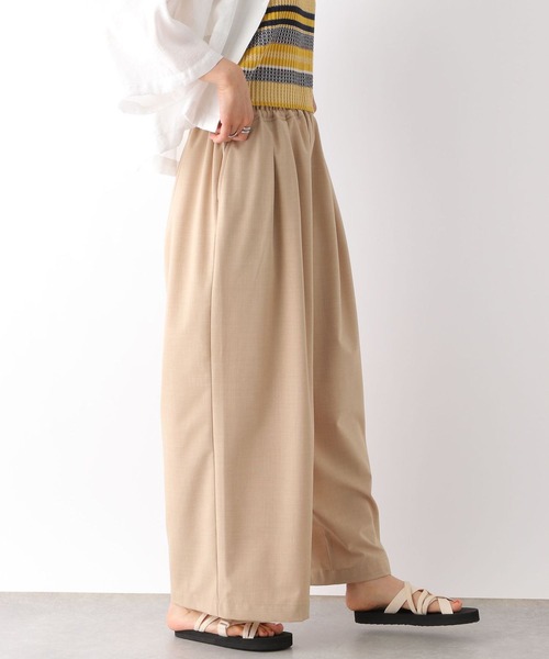 LEPSIM（レプシィム）の「スラックスギャザーワイドパンツ　122002（スラックス・レディース・ベージュ/ブラック/アイボリー/グレー/ライトブルー/ブラウン・FREE）」の10枚目の写真