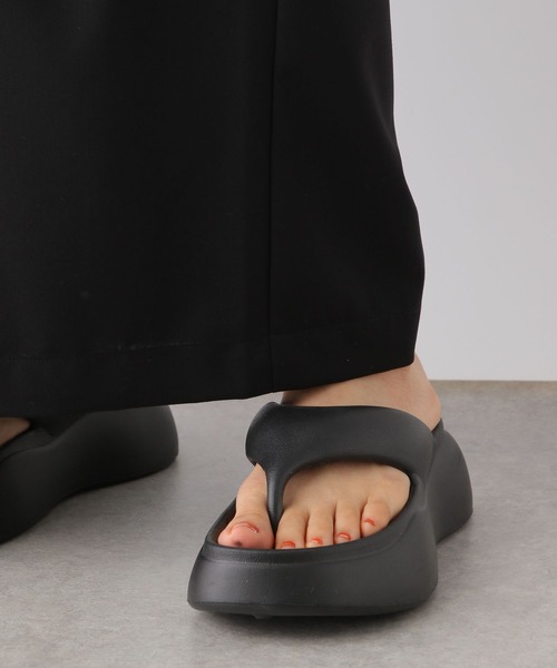 LEPSIM（レプシィム）の「スラックスギャザーワイドパンツ　122002（スラックス・レディース・ベージュ/ブラック/アイボリー/グレー/ライトブルー/ブラウン・FREE）」の20枚目の写真