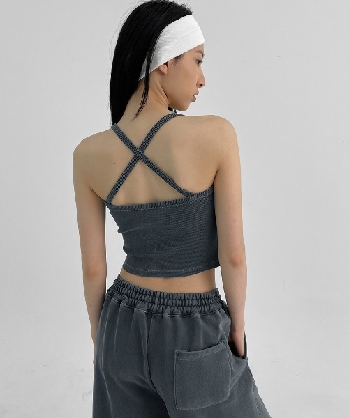 BLACKUP（ブラックアップ）の「[MADE]  ティッセル SET - ウォッシングバンディングワイドパンツ（スウェットパンツ・レディース・チャコール/ダークグレー/ピンク/スカイブルー・ONESIZE）」の21枚目の写真