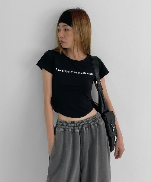 BLACKUP（ブラックアップ）の「[MADE]  ティッセル SET - ウォッシングバンディングワイドパンツ（スウェットパンツ・レディース・チャコール/ダークグレー/ピンク/スカイブルー・ONESIZE）」の11枚目の写真