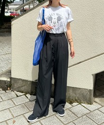 y/m by misato | リネンライクタックパンツ(その他パンツ)