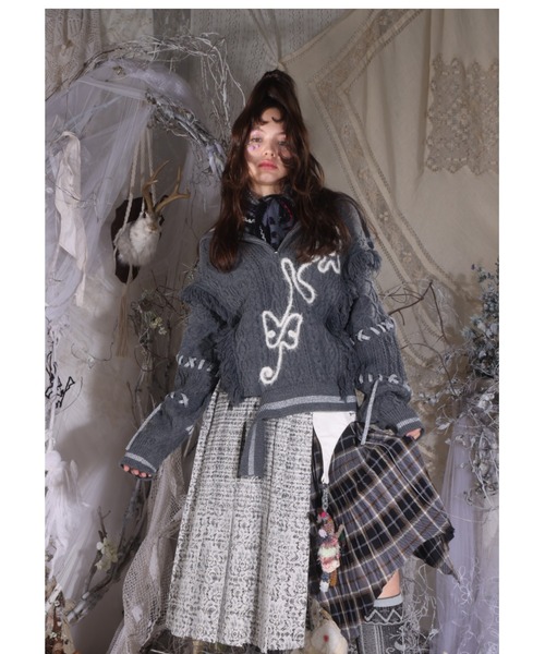 rurumu:（ルルムウ）の「rurumu:/ルルムウ/ribbon knitted punch