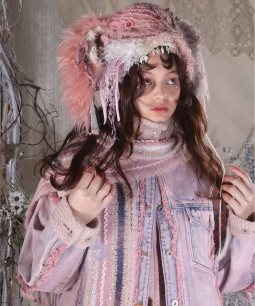 rurumu:（ルルムウ）の「rurumu:/ルルムウ/ribbon knitted punch