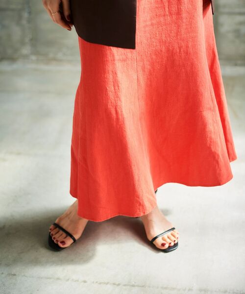 le.coeur blanc(ルクールブラン)の「麻コットンマーメイドスカート(スカート・レディース・レッド/ブラック・38)」の20枚目の写真