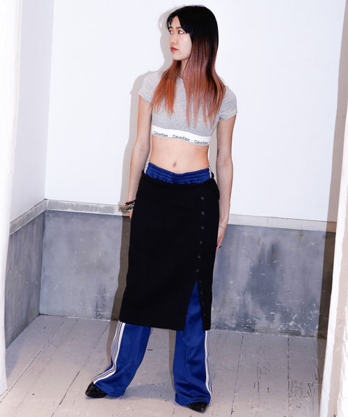 Calvin Klein（カルバン・クライン）の「Calvin Klein T-SHIRT BRALETTE　QF7213AD（その他アンダーウェア/インナー・レディース・ブラック/ホワイト/チャコールグレー・MEDIUM/SMALL）」の11枚目の写真