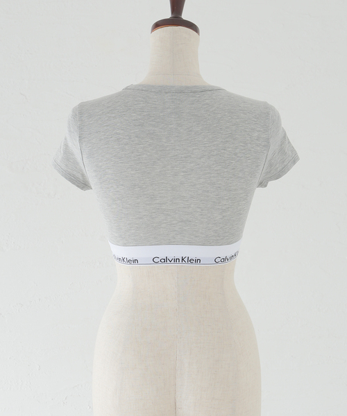 Calvin Klein（カルバン・クライン）の「Calvin Klein T-SHIRT BRALETTE　QF7213AD（その他アンダーウェア/インナー・レディース・ブラック/ホワイト/チャコールグレー・MEDIUM/SMALL）」の14枚目の写真