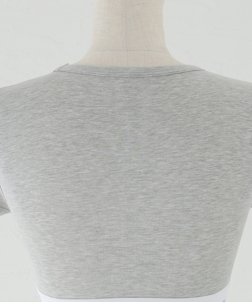 Calvin Klein（カルバン・クライン）の「Calvin Klein T-SHIRT BRALETTE　QF7213AD（その他アンダーウェア/インナー・レディース・ブラック/ホワイト/チャコールグレー・MEDIUM/SMALL）」の16枚目の写真