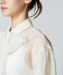 【DOUBLE STANDARD CLOTHING】36 ブラックシアーシャツ DOUBLE STANDARD CLOTHING】36 ブラックシアーシャツ