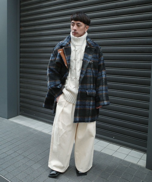 Aphlotus(アプロタス)の「ミドル丈 セミダブル ファイヤーマン メルトンコート(その他アウター・メンズ・ブラック/ホワイト系その他/ブルー系その他・SMALL/MEDIUM/LARGE)」の22枚目の写真