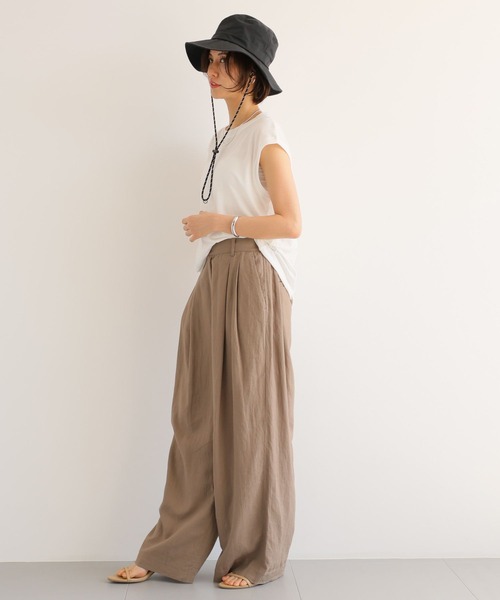 BARNYARDSTORM（バンヤードストーム）の「BARNYARDSTORM / コード付き撥水ハット（ハット・レディース・ブラック/カーキ・FREE）」の6枚目の写真