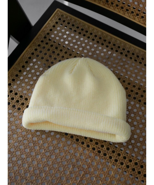 セール】【yuzuki collaboration】2way rib beanie（ニット