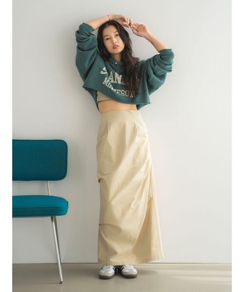 Ungrid（アングリッド）の「ロゴデザインショートパーカー（パーカー・レディース・ライトグレー/イエロー/グリーン・FREE）」の14枚目の写真