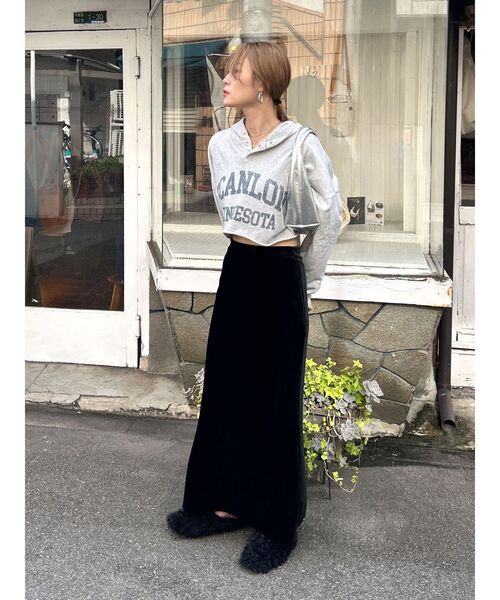 Ungrid（アングリッド）の「ロゴデザインショートパーカー（パーカー・レディース・ライトグレー/イエロー/グリーン・FREE）」の18枚目の写真