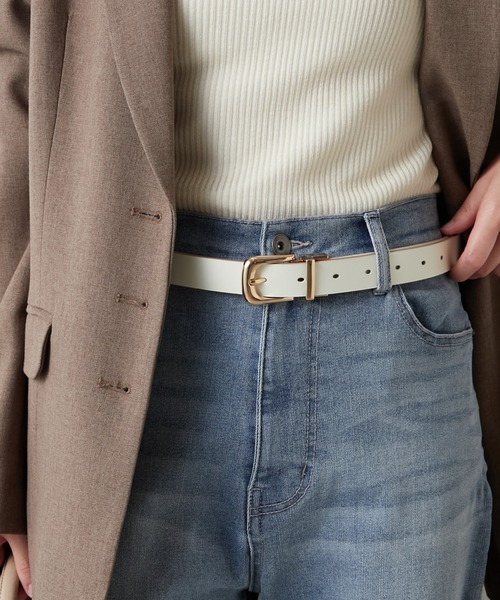 PAPILLONNER（パピヨネ）の「2WAYリバーシブルベルト/新色追加（ベルト・レディース・ブラック/グレイッシュベージュ/ブラック系その他・FREE）」の5枚目の写真