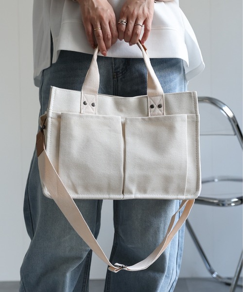 Admiral キャンバス トートバッグ ベージュ