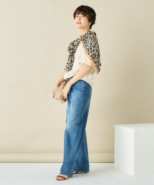 Rie Miller（リエミラー）の「ビッグシルエットTシャツ（Tシャツ/カットソー・レディース・ベージュ/ホワイト/ベージュ系その他・FREE）」の9枚目の写真