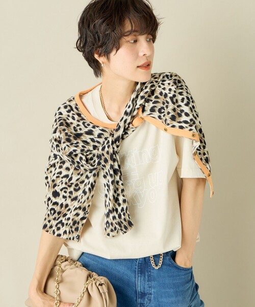 Rie Miller（リエミラー）の「ビッグシルエットTシャツ（Tシャツ/カットソー・レディース・ベージュ/ホワイト/ベージュ系その他・FREE）」の5枚目の写真