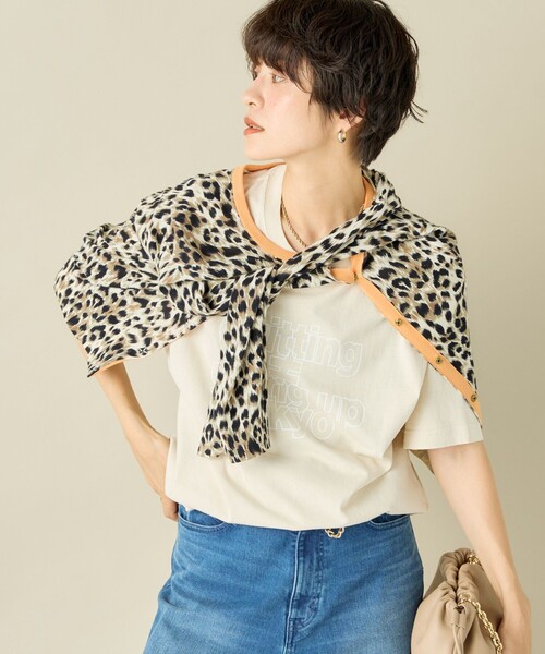 Rie Miller（リエミラー）の「ビッグシルエットTシャツ（Tシャツ/カットソー・レディース・ベージュ/ホワイト/ベージュ系その他・FREE）」の4枚目の写真