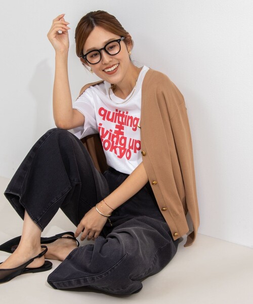 Rie Miller（リエミラー）の「ビッグシルエットTシャツ（Tシャツ/カットソー・レディース・ベージュ/ホワイト/ベージュ系その他・FREE）」の17枚目の写真