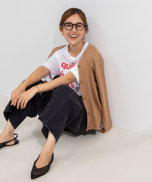 Rie Miller（リエミラー）の「ビッグシルエットTシャツ（Tシャツ/カットソー・レディース・ベージュ/ホワイト/ベージュ系その他・FREE）」の16枚目の写真