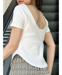 MURUA | バックシャンリブカットソー(Tシャツ/カットソー)