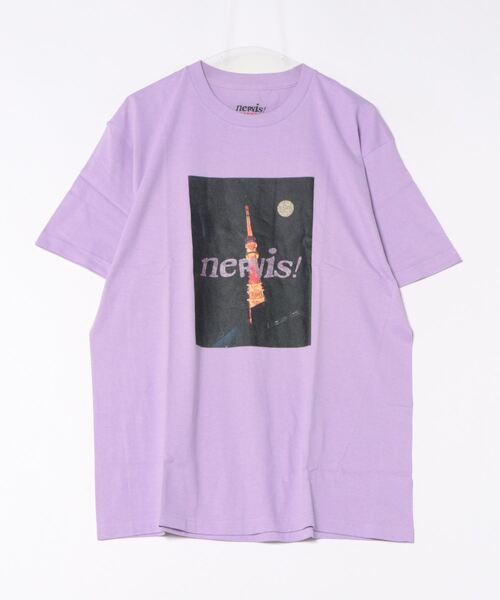 B.I.D.(ビーアイディー)の「《MAYHEM》graphic T(Tシャツ/カットソー・レディース・ホワイト/ライトパープル・LARGE)」の2枚目の写真