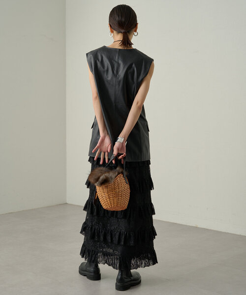 LOUNGEDRESS（ラウンジドレス）の「レザーベスト（ベスト）」 - WEAR