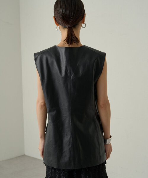 ラウンジドレス　リネンVベスト LOUNGEDRESS（ラウンジドレス）の「【WEB限定】リネンジレ