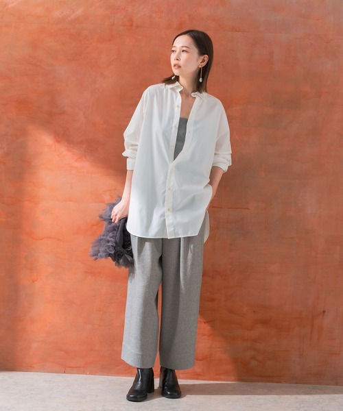 URBAN RESEARCH ROSSO WOMEN(アーバンリサーチ ロッソ)の「オーバースリットスリーブシャツ(シャツ/ブラウス・レディース・ライトブルー/ホワイト・FREE)」の6枚目の写真