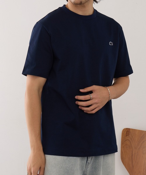 LACOSTE(ラコステ)の「【LACOSTE】ワンポイントロゴTシャツ TH5582-99(Tシャツ/カットソー・レディース・アイボリー/ホワイト/ネイビー/イエロー/ブラック/サックスブルー・XL/L/M/S/XS)」の11枚目の写真