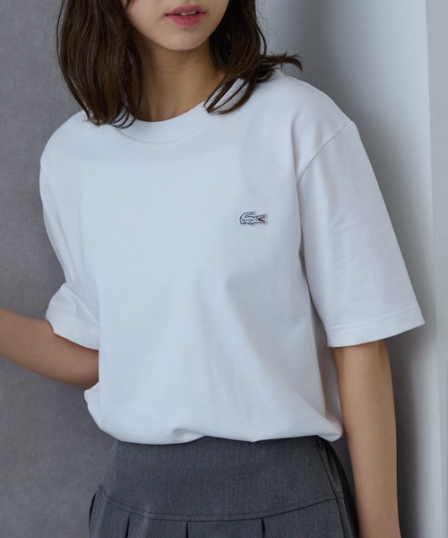 【LACOSTE】ワンポイントロゴTシャツ TH5582 セール】【LACOSTE】ワンポイントロゴTシャツ TH5582-99（T