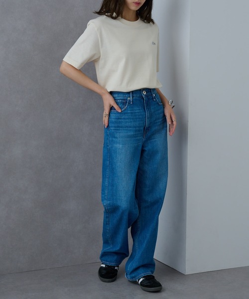 LACOSTE(ラコステ)の「【LACOSTE】ワンポイントロゴTシャツ TH5582-99(Tシャツ/カットソー・レディース・アイボリー/ホワイト/ネイビー/イエロー/ブラック/サックスブルー・XL/L/M/S/XS)」の18枚目の写真