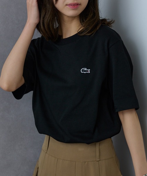 tシャツ 「LACOSTE」ワンポイントロゴTシャツ TH5582-99 レディース メンズ LACOSTE tシャツ 「LACOSTE」ワンポイントロゴTシャツ TH5582-99