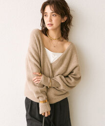 RIVE DROITE | 予約【前後2WAY】YAK100カシュクールニット(ニット/セーター)