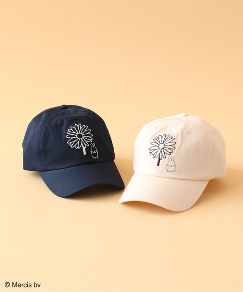 セール】Miffy/フラワー刺繍キャップ（キャップ）｜Miffy