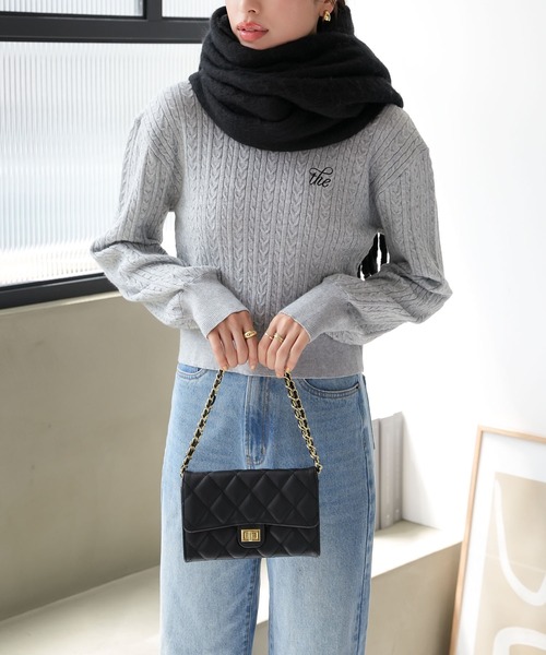 希少 美品 MSGM 上質 切替 ケーブルニット スウェット XS