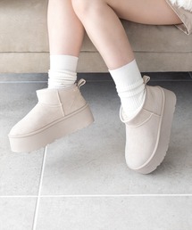 clear | 厚底ショートムートンブーツ≪2024AW新作≫(ブーツ)