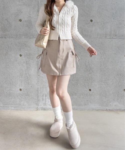 clear（クリア）の「【お気に入り登録数1万人突破！】厚底ショートムートンブーツ［大人 カジュアル 着回し力抜群］≪再入荷≫（ブーツ・レディース・キャメル/アイボリー・M/L）」の20枚目の写真