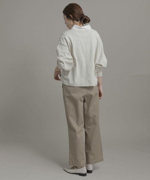 URBAN RESEARCH Sonny Label（アーバンリサーチサニーレーベル）の「TRIPLE CROWN　ショートポロシャツ（ポロシャツ・レディース・ブラック/ベージュ系その他/ナチュラル・MEDIUM）」の15枚目の写真