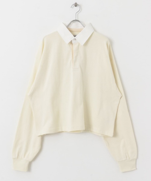 URBAN RESEARCH Sonny Label（アーバンリサーチサニーレーベル）の「TRIPLE CROWN　ショートポロシャツ（ポロシャツ・レディース・ブラック/ベージュ系その他/ナチュラル・MEDIUM）」の18枚目の写真