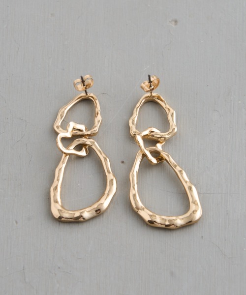 CIAOPANIC TYPY（チャオパニックティピー）の「lilダブルサークルハートピアス（ピアス（両耳用）・レディース・シルバー/ゴールド・ONE SIZE）」の9枚目の写真