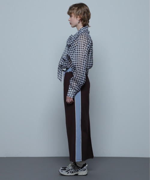 ROSE BUD（ローズバッド）の「ボウタイブラウス（シャツ/ブラウス・レディース・ブラック/ホワイト系その他/ライトグリーン・FREE）」の5枚目の写真