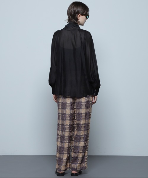 ROSE BUD（ローズバッド）の「ボウタイブラウス（シャツ/ブラウス・レディース・ブラック/ホワイト系その他/ライトグリーン・FREE）」の15枚目の写真