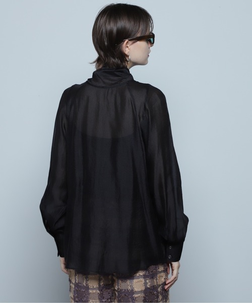 ROSE BUD（ローズバッド）の「ボウタイブラウス（シャツ/ブラウス・レディース・ブラック/ホワイト系その他/ライトグリーン・FREE）」の16枚目の写真