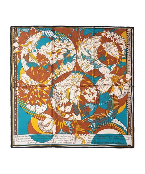 マニプリ　manipuri DAHLIA シルクスカーフ manipuri DAHLIA シルクスカーフ （バンダナ・スカーフ
