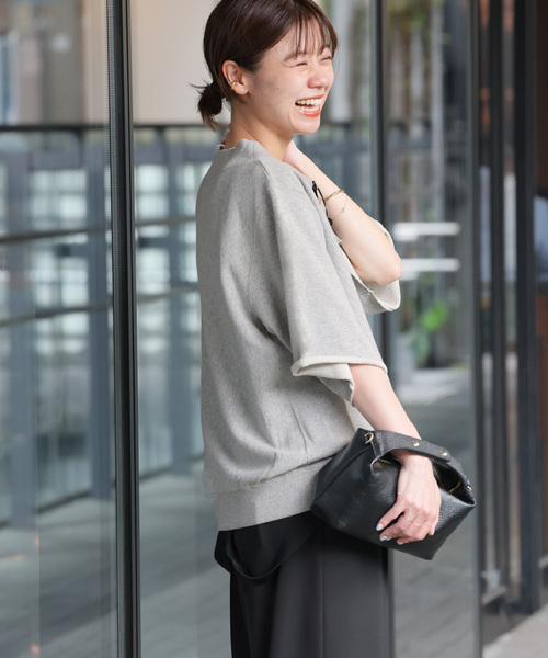 JOURNAL STANDARD relume(ジャーナルスタンダード レリューム)の「《追加》オフショルSWEAT(スウェット・レディース・チャコールグレー/グレー/アイボリー・FREE)」の5枚目の写真