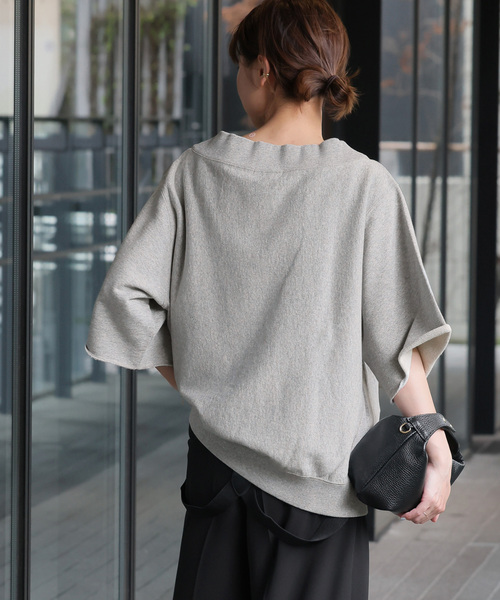 JOURNAL STANDARD relume(ジャーナルスタンダード レリューム)の「《追加》オフショルSWEAT(スウェット・レディース・チャコールグレー/グレー/アイボリー・FREE)」の6枚目の写真