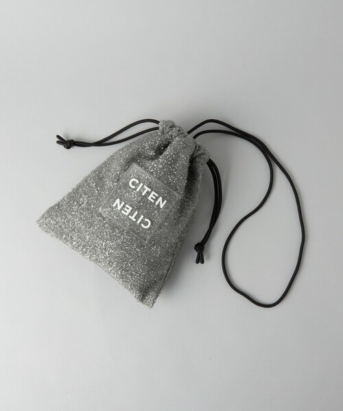 CITEN(シテン)の「<CITEN>キラキラニットクリアロゴキンチャクショルダーバッグ(ショルダーバッグ・レディース・ブラック/シルバー/ベージュ/ロイヤルブルー/オリーブ・FREE)」の14枚目の写真