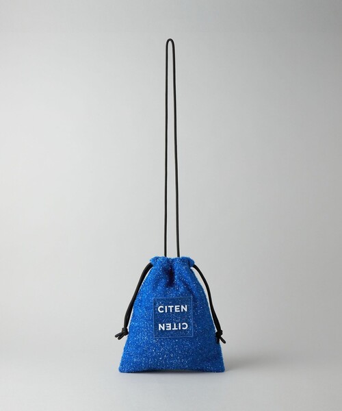 1DR 1DR-Iconic shoulder bag in glitter fabric｜シルバー